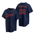 Custom Minnesota Twins Navy AmberGomez 2020 Stitched Cool Base Jersey