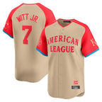 Kansas City Royals #7 Bobby Witt Jr. Player Cream AmberGomez American League All-Star Game Limited Home Stitched Jerseys