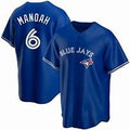 Toronto Blue Jays #6 Alek Manoah Blue AmberGomez Stitched Cool Base Jersey