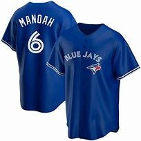 Toronto Blue Jays #6 Alek Manoah Blue AmberGomez Stitched Cool Base Jersey