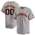 Custom San Francisco Giants Active Player Gray AmberGomez Away Limited Stitched Jersey
