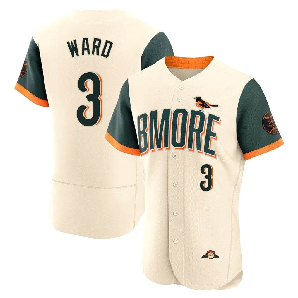 Baltimore Orioles #3 Taylor Ward Player Cream AmberGomez 2026 City Connect Limited Elite Home Game Stitched Jerseys