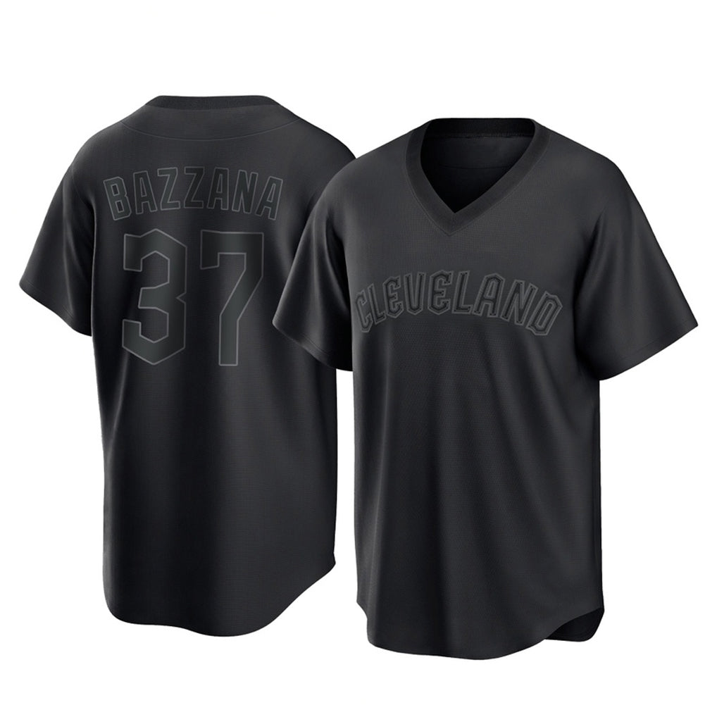 Cleveland Guardians #37 Travis Bazzana Player Black AmberGomez T-shirt Home Game Stitched Jerseys