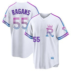 Kansas City Royals #55 Cole Ragans Player White AmberGomez 2026 City Connect Limited Home Stitched Jerseys