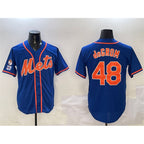 New York Mets #48 Jacob DeGrom Royal AmberGomez 2025 Spring Training Cool Base Stitched Jersey