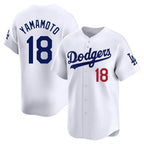 Los Angeles Dodgers #18 Yoshinobu Yamamoto Player White AmberGomez Limited Home Stitched Jerseys