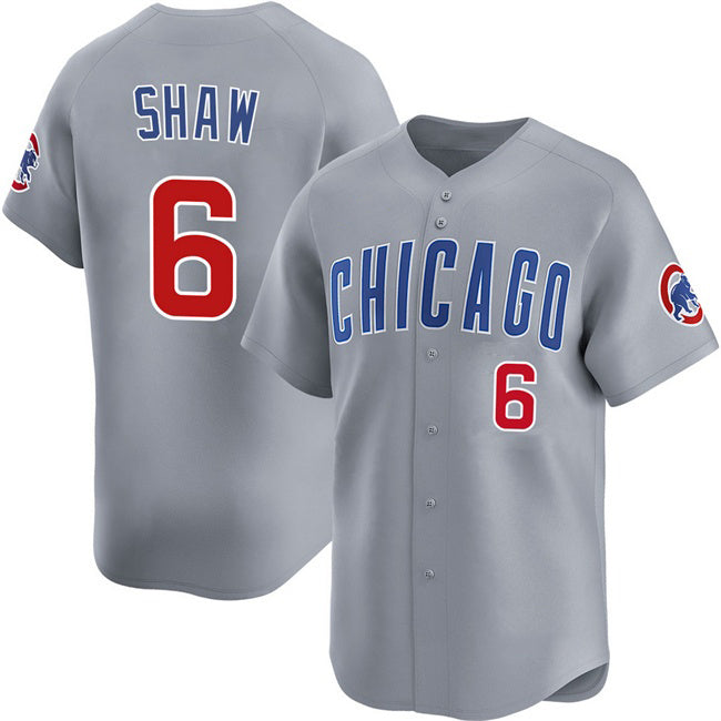 Chicago Cubs #6 Matt Shaw Grey AmberGomez Limited Stitched Jersey