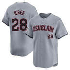 Cleveland Guardians #28 Tanner Bibee Player Gray AmberGomez Road Limited Home Stitched Jerseys