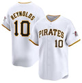 Pittsburgh Pirates #10 Bryan Reynolds White AmberGomez Home Limited Stitched Jersey