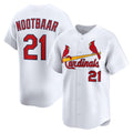 St. Louis Cardinals #21 Lars Nootbaar White AmberGomez Home Limited Player Jersey