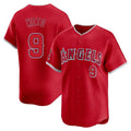 Los Angeles Angels #9 Zach Neto Player Red AmberGomez Home Limited Stitched Jerseys