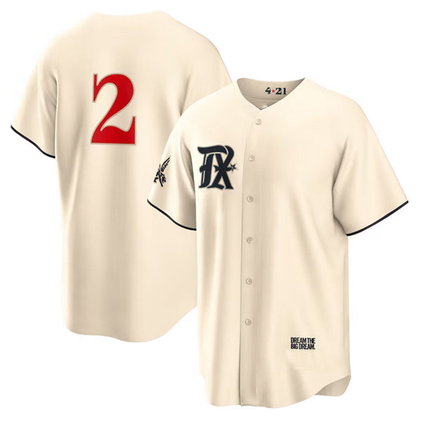 Texas Rangers #2 Marcus Semien Cream AmberGomez 2023 City Connect Cool Base Stitched Jersey