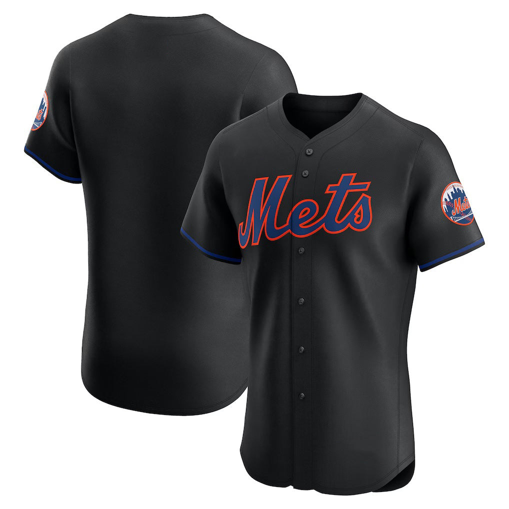 New York Mets Black AmberGomez Alternate Elite Jersey