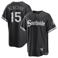 Chicago White Sox #15 Sean Newcomb Player Black AmberGomez City Connect Home Game Stitched Jerseys