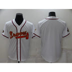 Atlanta Braves Blank 2022 White Gold AmberGomez World Series Champions Program Cool Base Stitched Jersey