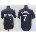 Arizona Diamondbacks #7 Corbin Carroll Black AmberGomez 'Gothic Desert Fang Edition' Vapor Limited Stitched Jersey