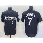 Arizona Diamondbacks #7 Corbin Carroll Black AmberGomez 'Gothic Desert Fang Edition' Vapor Limited Stitched Jersey