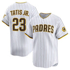 San Diego Padres #23 Fernando Tatis Jr. White AmberGomez Home Limited Player Jersey