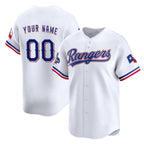 Custom Texas Rangers Active Player White AmberGomez 2023 World Series Champions Stitched Jersey