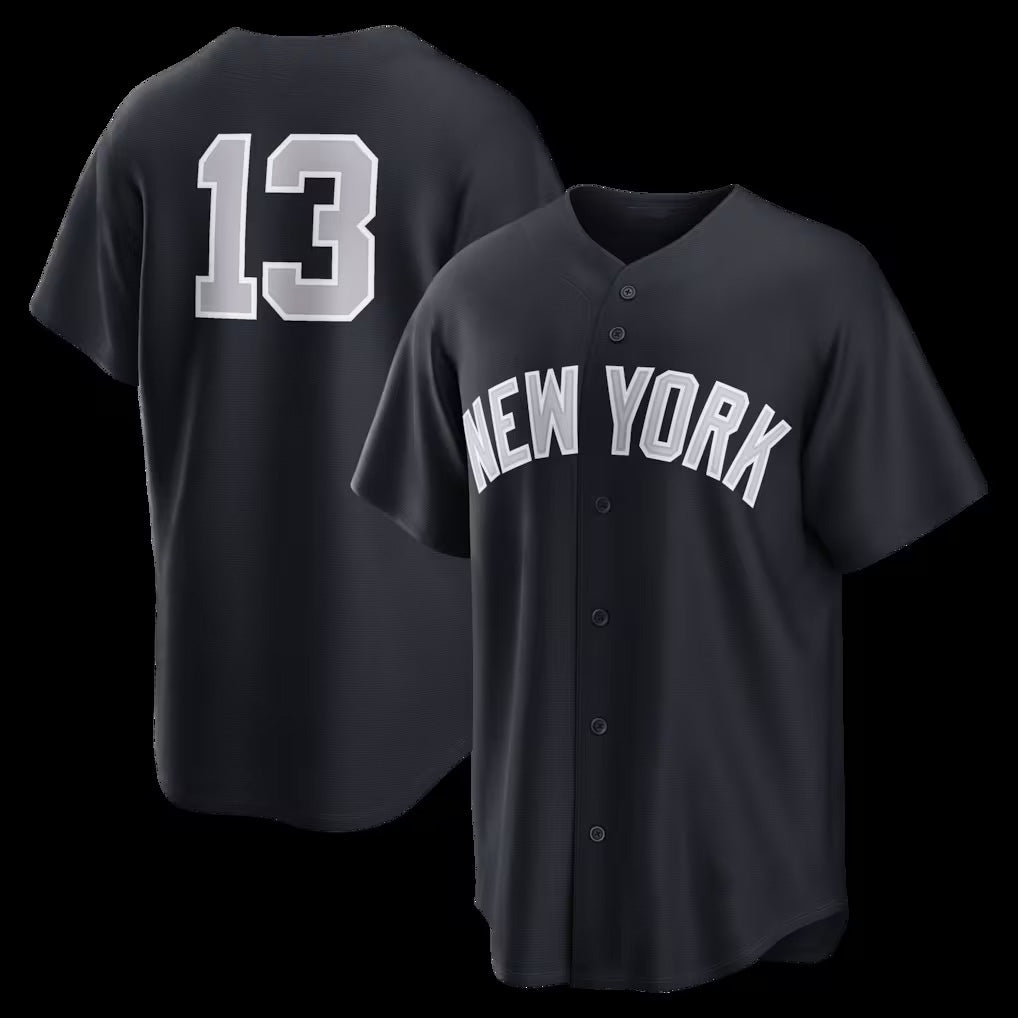 New York Yankees #13 Jazz Chisholm Jr. Navy AmberGomez Alternate Replica Jersey 2