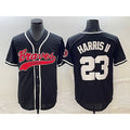 Atlanta Braves #23 Michael Harris II Black AmberGomez Cool Base Stitched Jersey
