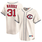 Chicago Cubs #31 Greg Maddux Player Cream AmberGomez Field of Dreams Limited Home Game Stitched Jerseys