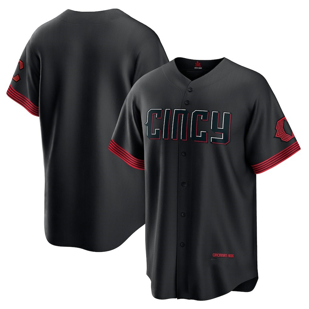 Cincinnati Reds Black AmberGomez City Connect Replica Jersey