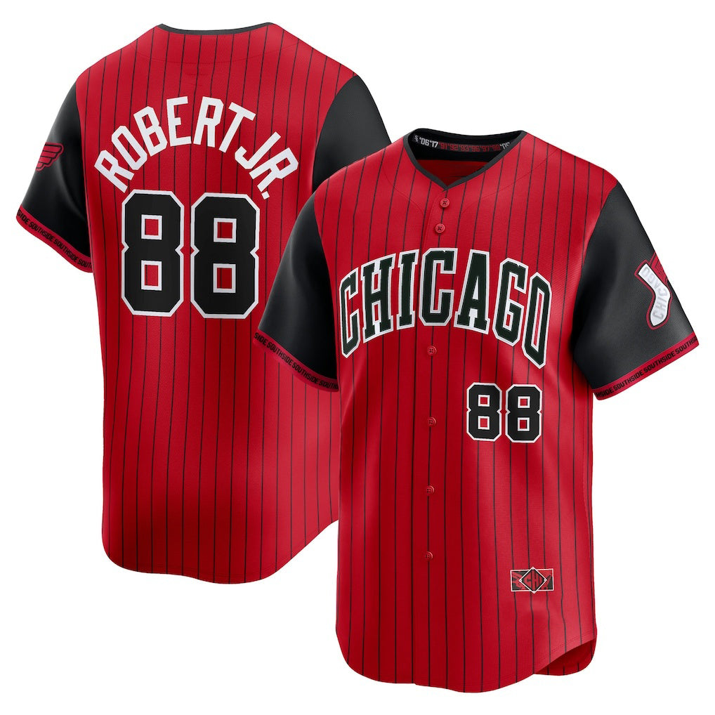 Chicago White Sox #88 Luis Robert Jr. Red-Black AmberGomez 2025 City Connect Limited Player Jersey