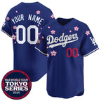 Custom Los Angeles Dodgers Active Player Royal AmberGomez 2025 Tokyo Series Limited Stitched Jersey