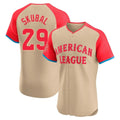 Detroit Tigers #29 Tarik Skubal Player Cream AmberGomez American League All-Star Limited Elite Home Stitched Jerseys