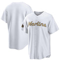 Miami Marlins Blank White AmberGomez 2022 All-Star Cool Base Stitched Jersey