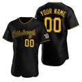 Custom Pittsburgh Pirates Black AmberGomez Stitched Flex Base Jersey