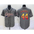 Houston Astros #44 Yordan Alvarez Grey AmberGomez Gridiron Cool Base Stitched Jersey