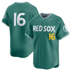Boston Red Sox #16 Jarren Duran Green AmberGomez 2025 City Connect Limited Stitched Jersey