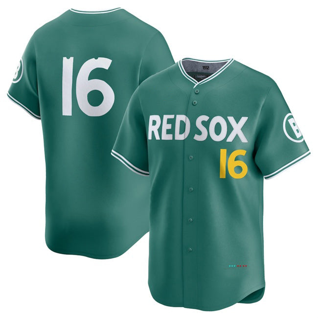 Boston Red Sox #16 Jarren Duran Green AmberGomez 2025 City Connect Limited Stitched Jersey
