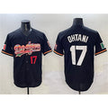 Los Angeles Dodgers #17 Shohei Ohtani Black AmberGomez Mexico Limited Stitched Jersey