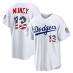 Los Angeles Dodgers #13 Max Muncy 2026 All-Star Edition Stars & Stripes White AmberGomez Stadium Jersey