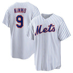 New York Mets #9 Brandon Nimmo White AmberGomez Home Replica Jersey