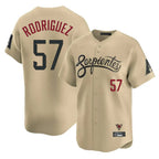 Arizona Diamondbacks #57 Eduardo Rodriguez Player Tan AmberGomez City Connect Limited Home Game Stitched Jerseys