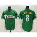 Philadelphia Phillies #8 Nick Castellanos Green AmberGomez 2024 City Connect Stitched Jersey