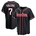 Cleveland Guardians #7 George Valera Player Black AmberGomez Fashion Out Home Game Stitched Jerseys