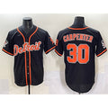 Detroit Tigers #30 Kerry Carpenter Black AmberGomez With Patch Cool Base Stitched Jersey