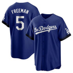 Los Angeles Dodgers #5 Freddie Freeman Player Royal AmberGomez City Connect Home Game Stitched Jerseys