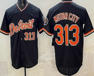 Detroit Tigers #313 Motor City Navy AmberGomez Limited Jersey