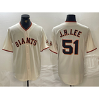 San Francisco Giants #51 Jung Hoo Lee Cream AmberGomez 2024 Home Limited Stitched Jersey