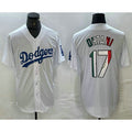 Los Angeles Dodgers #17 Shohei Ohtani Mexico White AmberGomez Cool Base Stitched Jersey 2