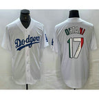 Los Angeles Dodgers #17 Shohei Ohtani Mexico White AmberGomez Cool Base Stitched Jersey 2