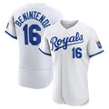 Kansas City Royals #16 Andrew Benintendi White AmberGomez Flex Base Stitched Jersey