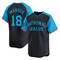 Chicago Cubs #18 Shota Imanaga Player Navy AmberGomez National League All-Star Limited Home Stitched Jerseys
