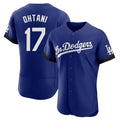 Los Angeles Dodgers #17 Shohei Ohtani Player Royal AmberGomez City Connect Elite Home Stitched Jerseys